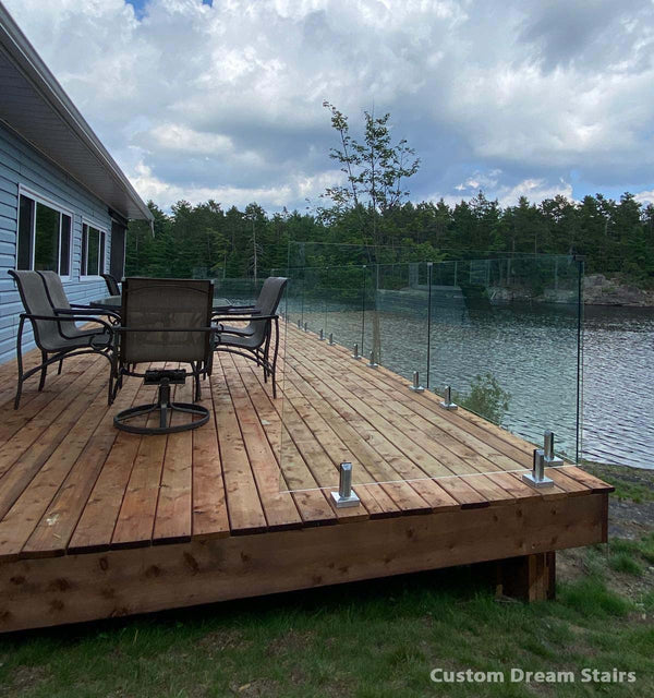 Deck Glass Railing
