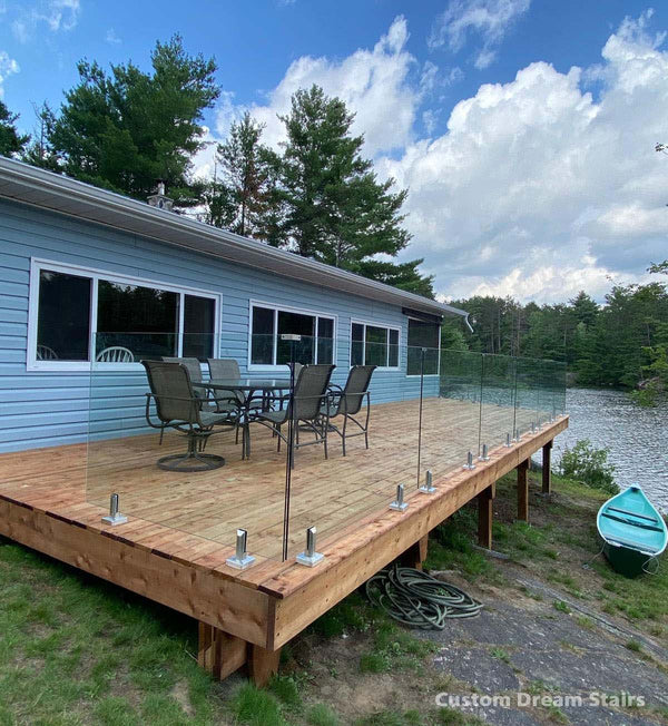 Deck Glass Railing